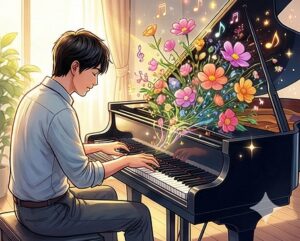 作曲や演奏の夢に現れるクリエイティブな才能の開花