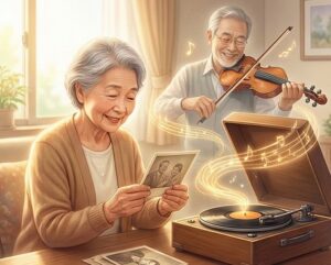 故人からのサインとして流れる思い出の深い旋律