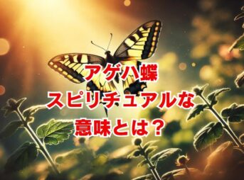 アゲハチョウ スピリチュアルな意味とは？幸運を呼ぶメッセージ