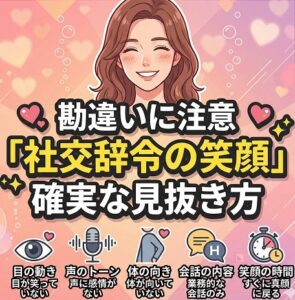 勘違いに注意！男性の「社交辞令の笑顔」の確実な見抜き方