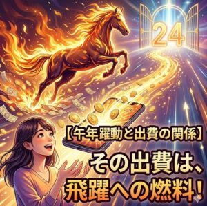 午年の強烈な躍動と出費の関係