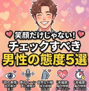 笑顔だけじゃない！「脈あり笑顔」と一緒にチェックすべき男性の態度5選