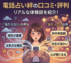 電話占い絆の口コミ・評判を正直に紹介