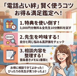 電話占い絆を賢く使う3つのコツ