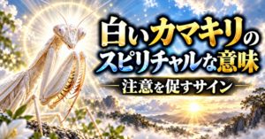 白いカマキリのスピリチャルな意味